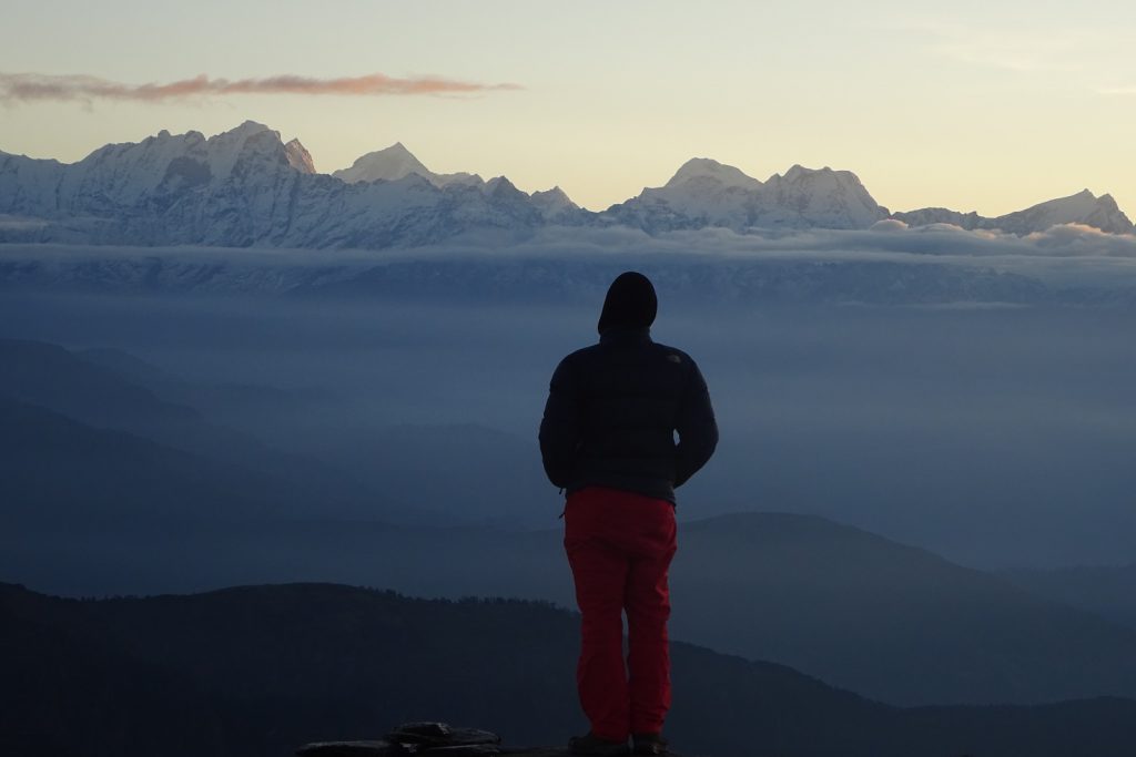 amazing view nepal mountains