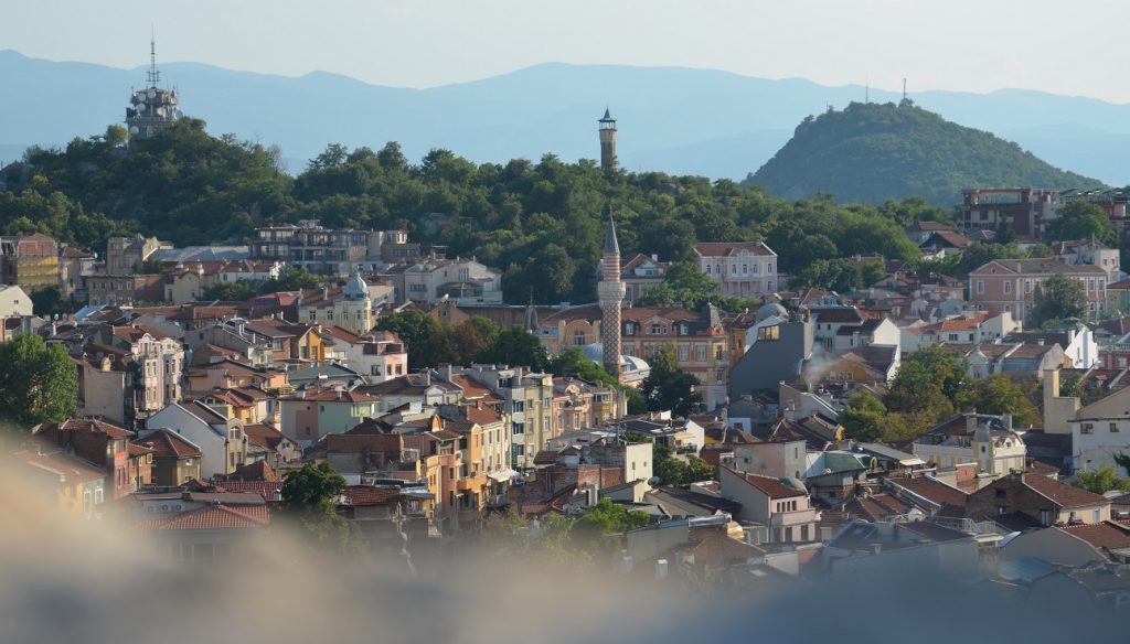 uitzicht Plovdiv heuvels