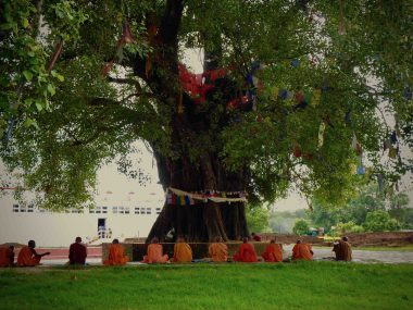 Lumbini monks Nepal