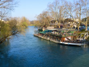 river in city banja luka